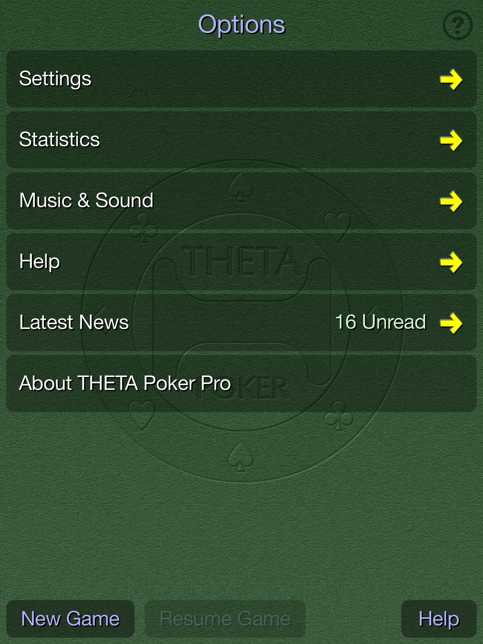 Options Menu