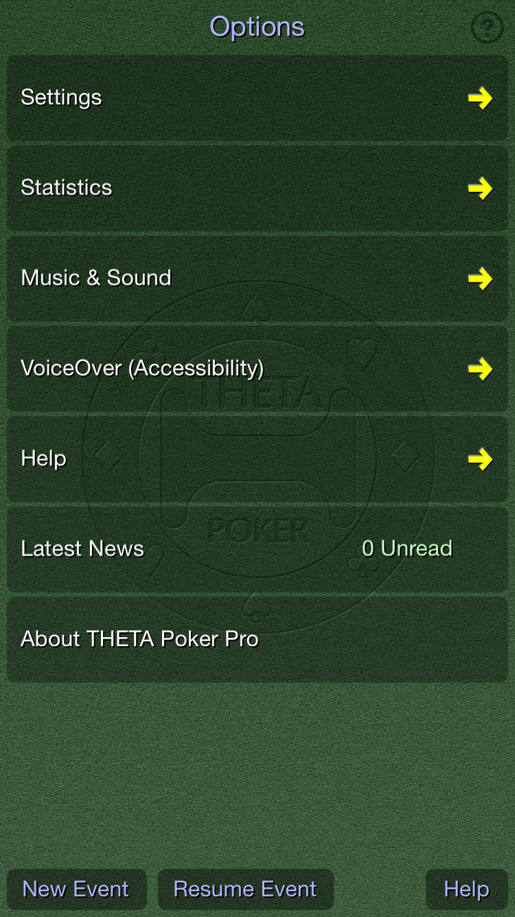 Options Menu