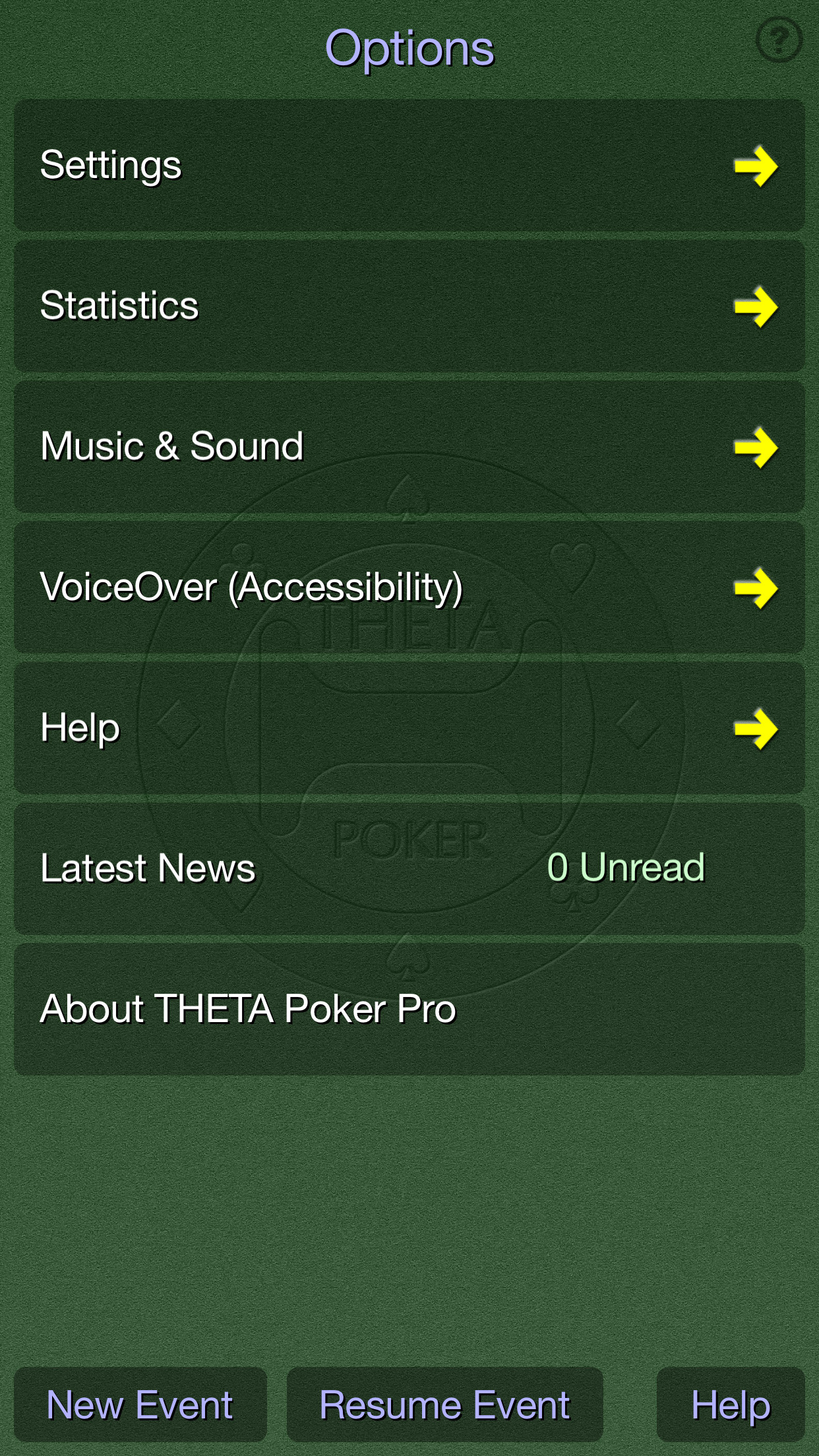 Options Menu