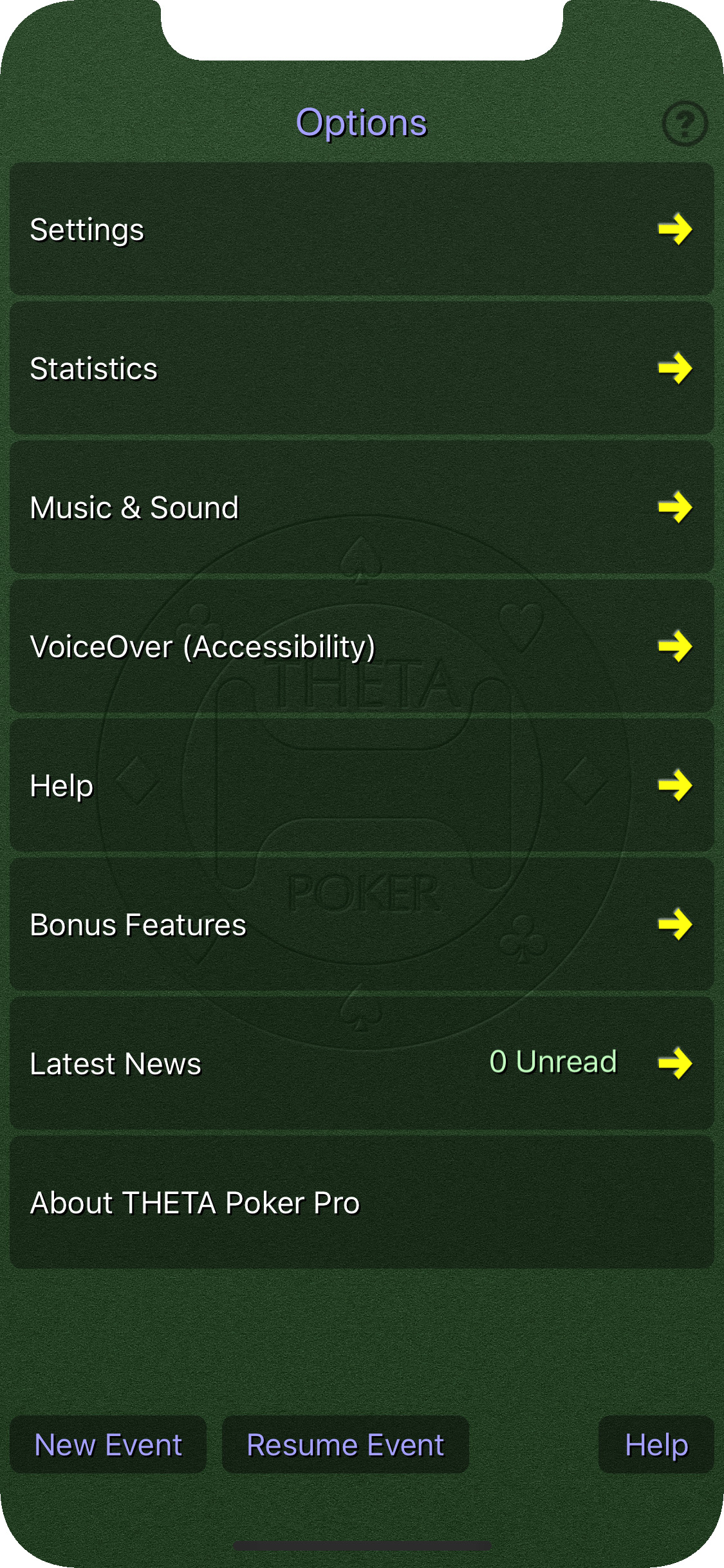 Options Menu